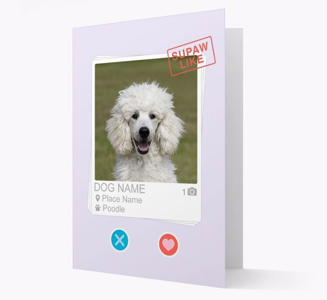 'Online love' - Personalised {breedFullName} Photo Upload Card